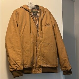 Realtree Men's Tan Hooded Performance Jacket